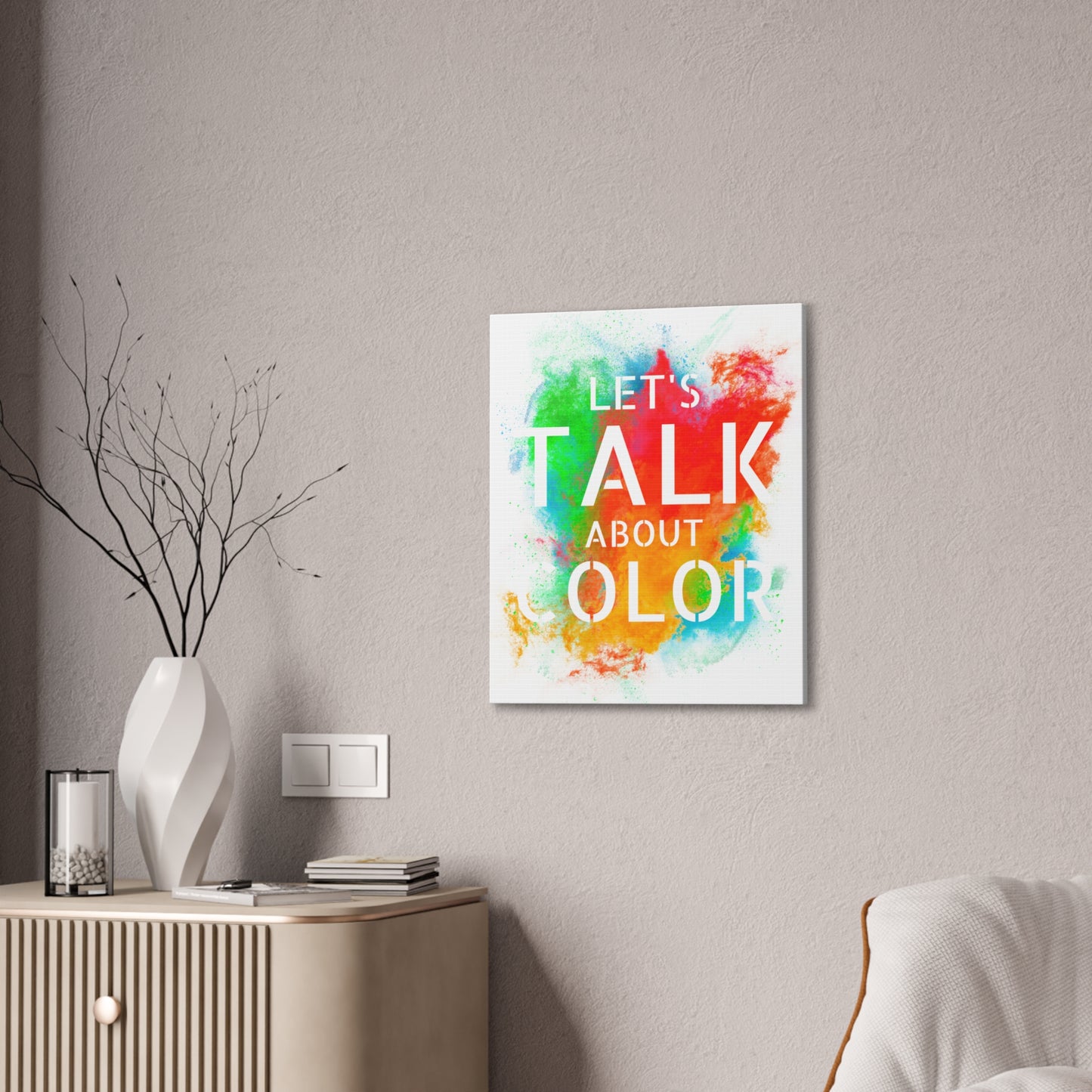 Lets Talk About Color 3 - Canvas Stretched (0.75")