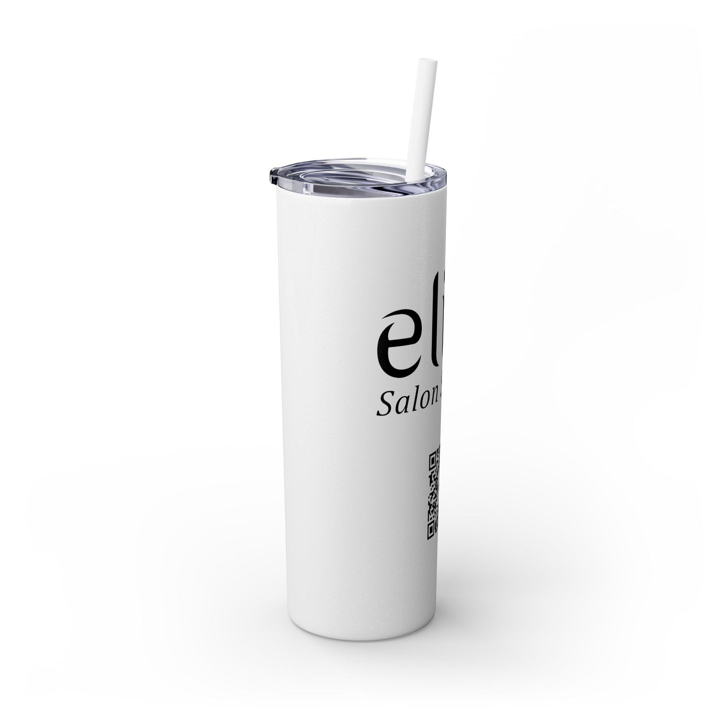 Elite Salon Services Custom Skinny Tumbler With Straw (20oz)