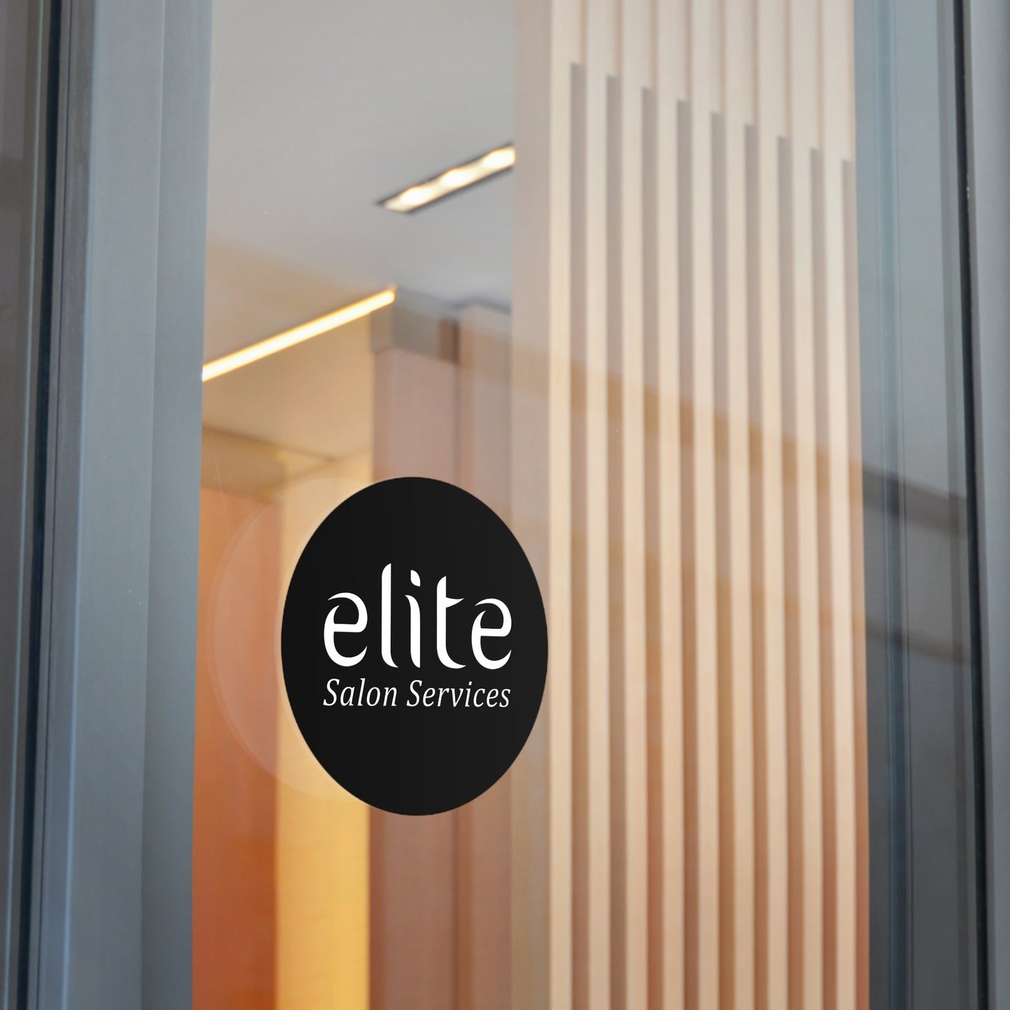 Elite Salon Services Custom (Round Vinyl Stickers)