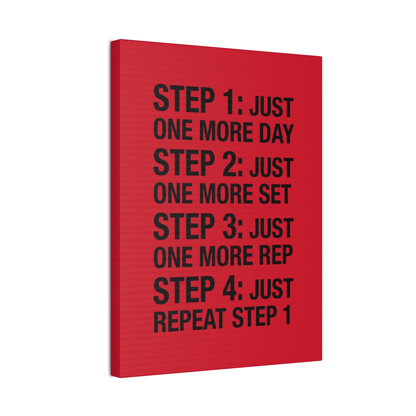 Steps 1 - 4 (Gym Inspiration) - Canvas Stretched (0.75")