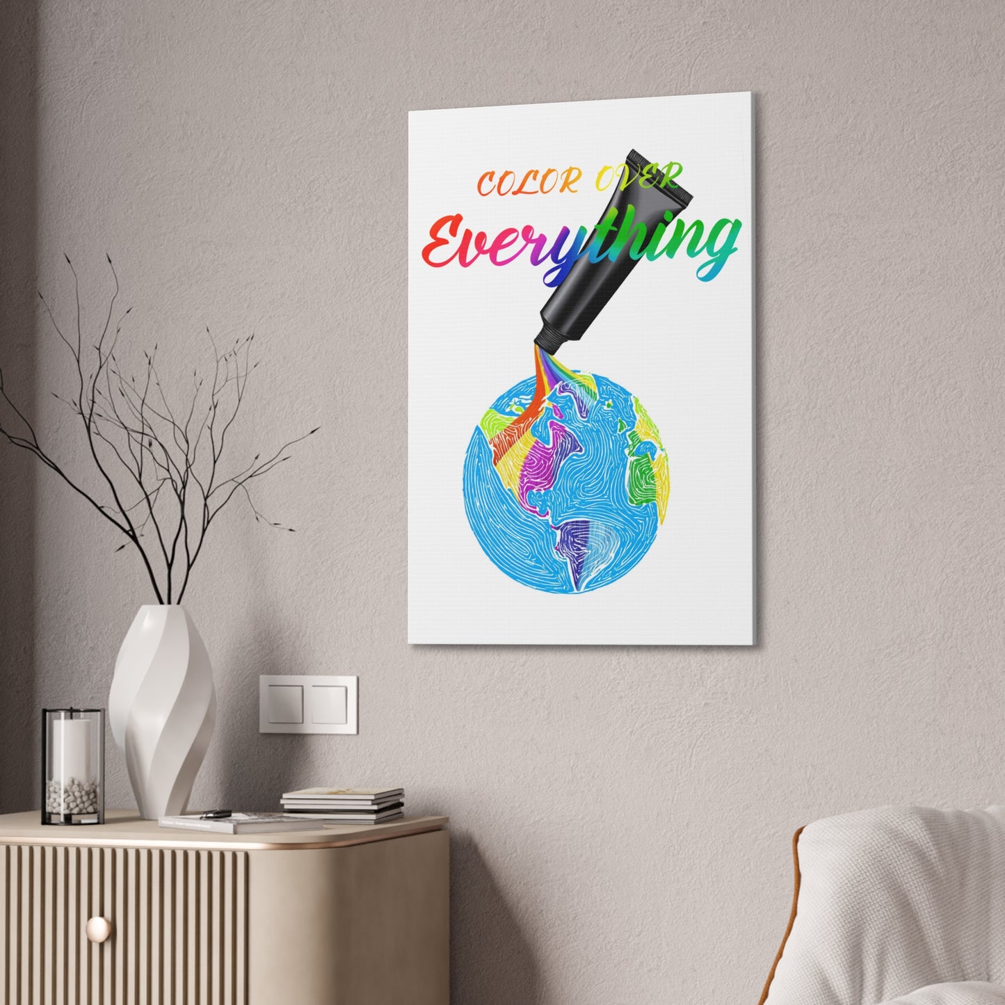 Color Over Everything - Canvas Stretched (0.75")