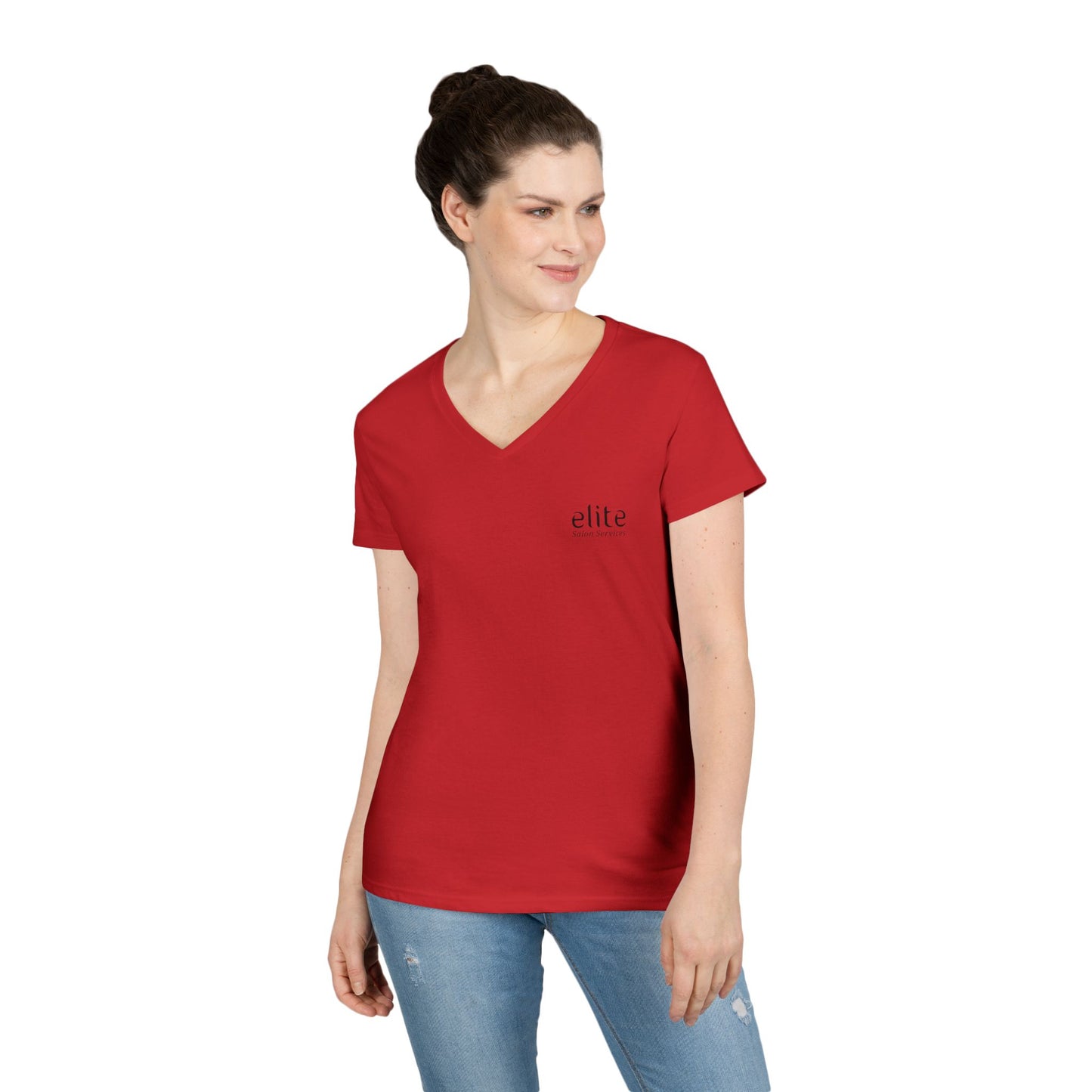 Elite Salon Services Custom (Women's V-Neck Tee 2)