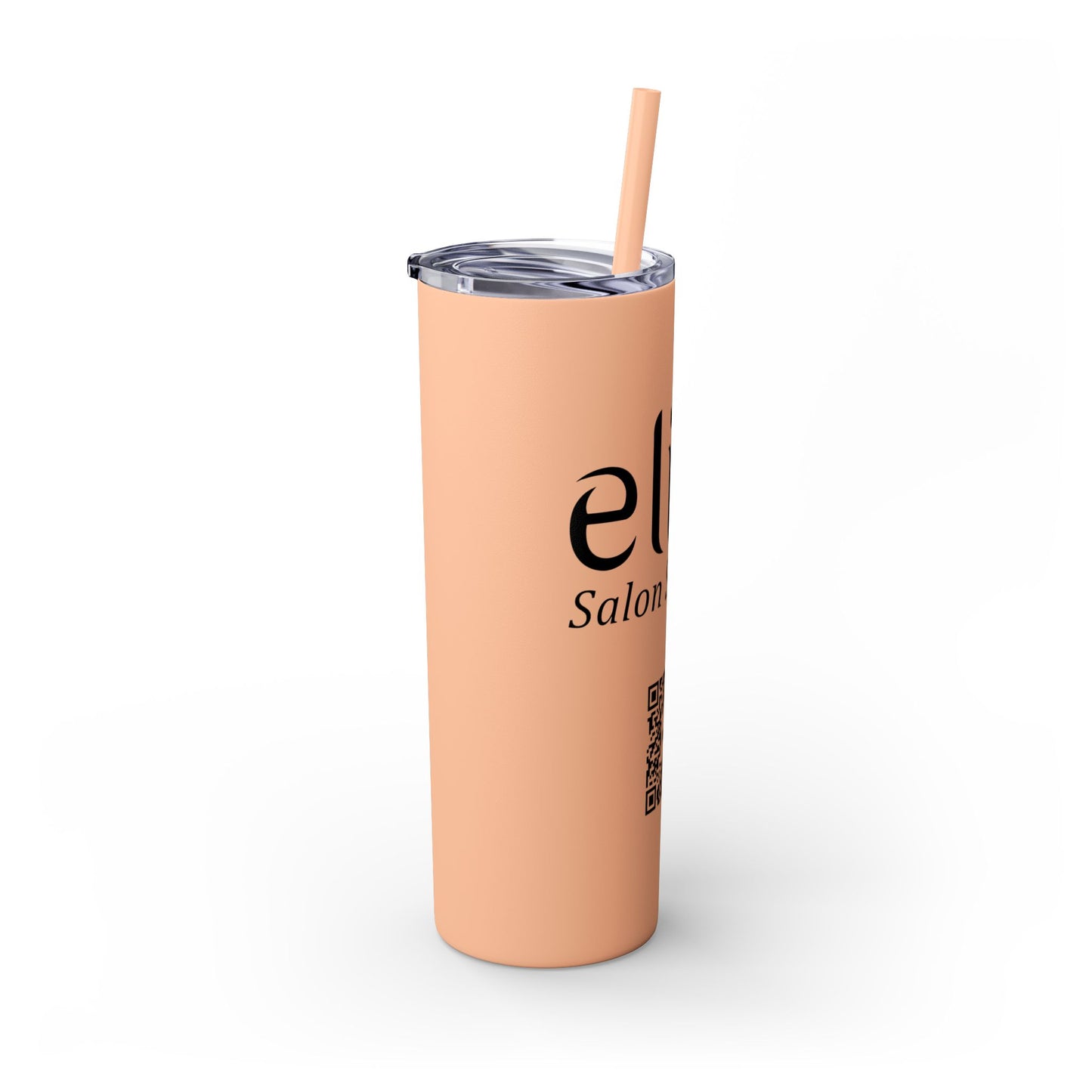 Elite Salon Services Custom Skinny Tumbler With Straw (20oz)