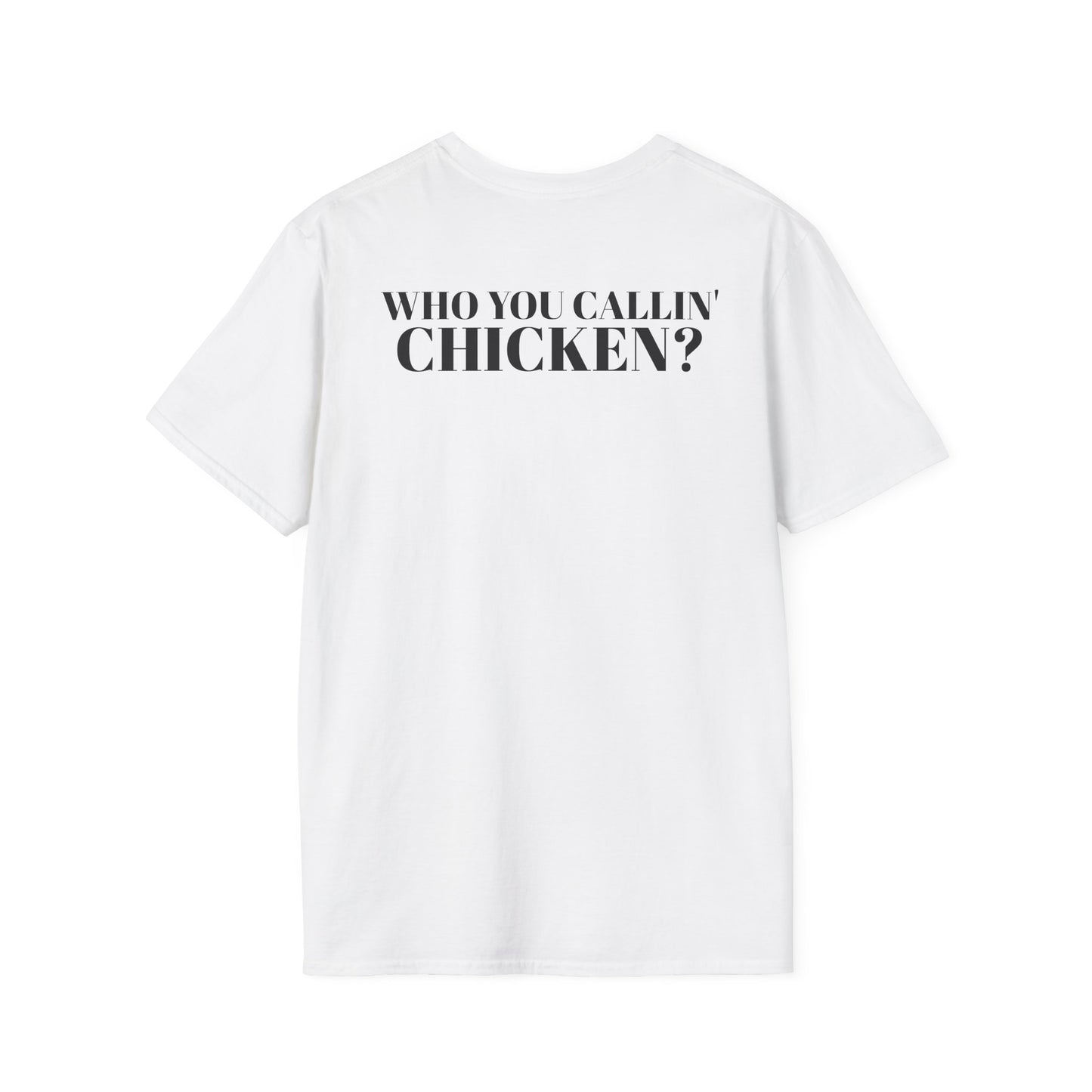 Men's Funny 'Who You Callin' Chicken?' Graphics T-Shirt