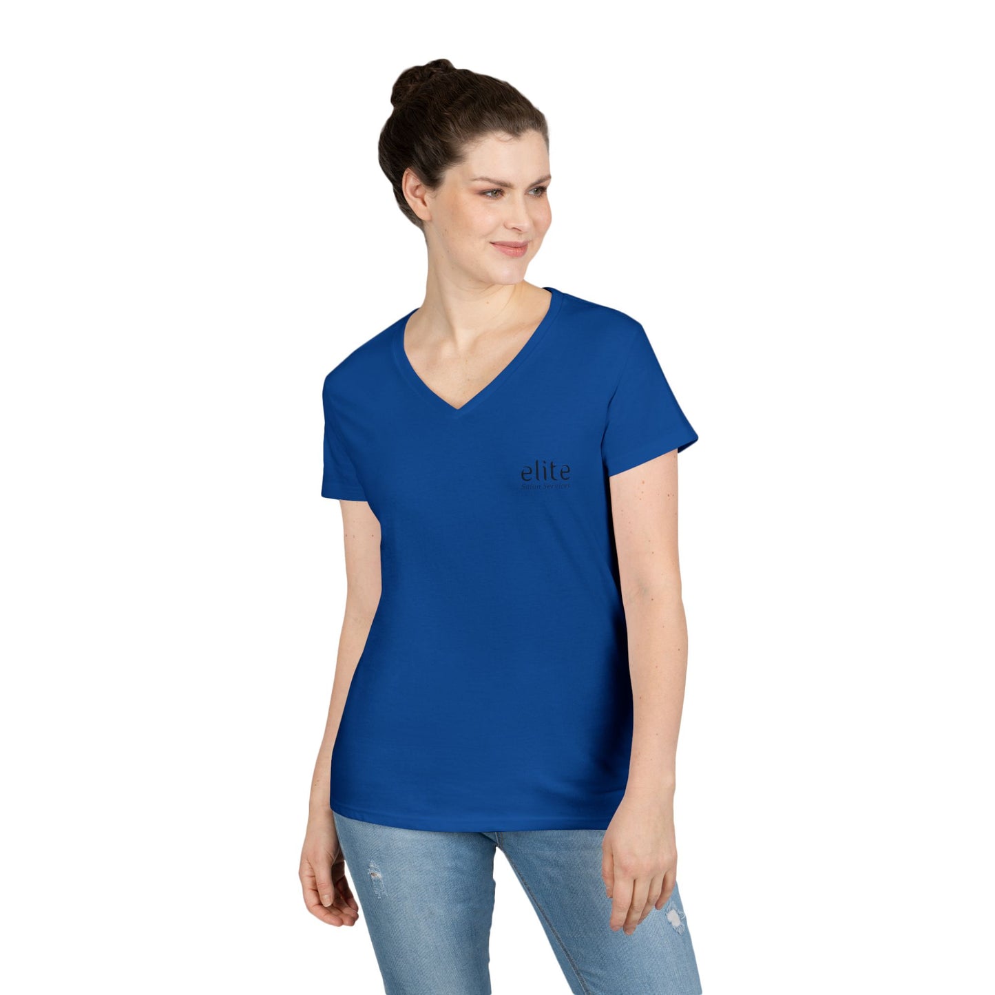 Elite Salon Services Custom (Women's V-Neck Tee 2)