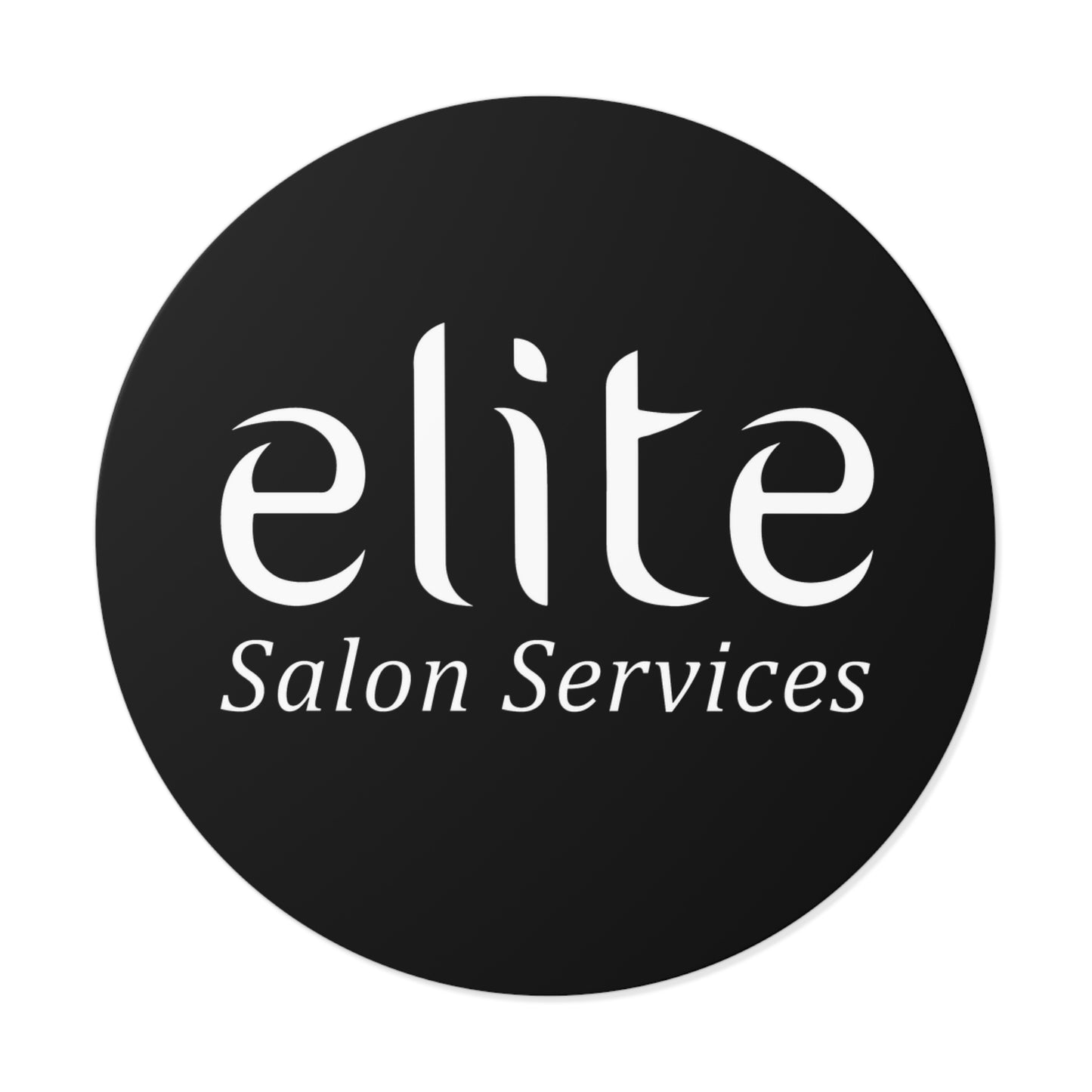 Elite Salon Services Custom (Round Vinyl Stickers)