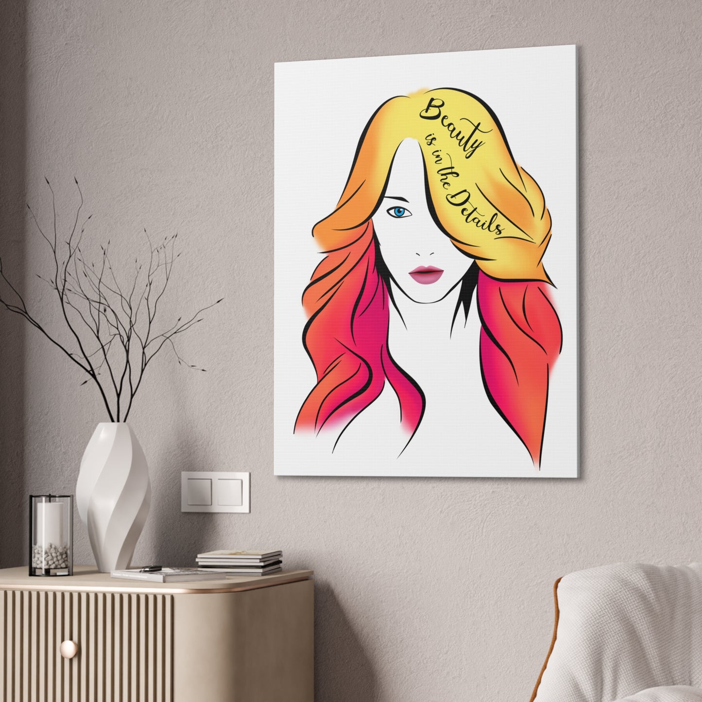 Beauty Is In The Details - Canvas Stretched (0.75")