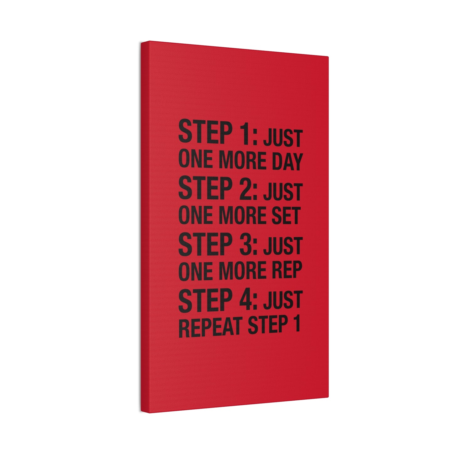 Steps 1 - 4 (Gym Inspiration) - Canvas Stretched (0.75")