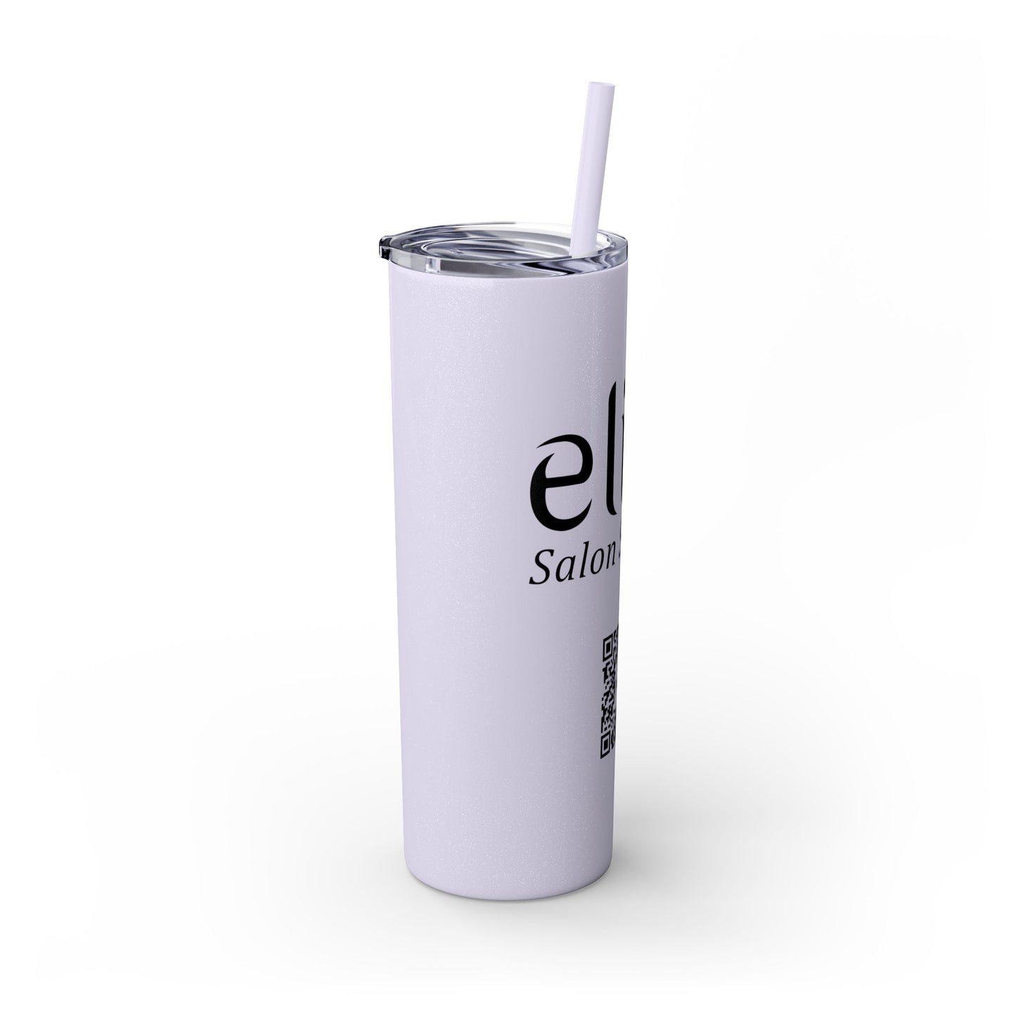 Elite Salon Services Custom Skinny Tumbler With Straw (20oz)