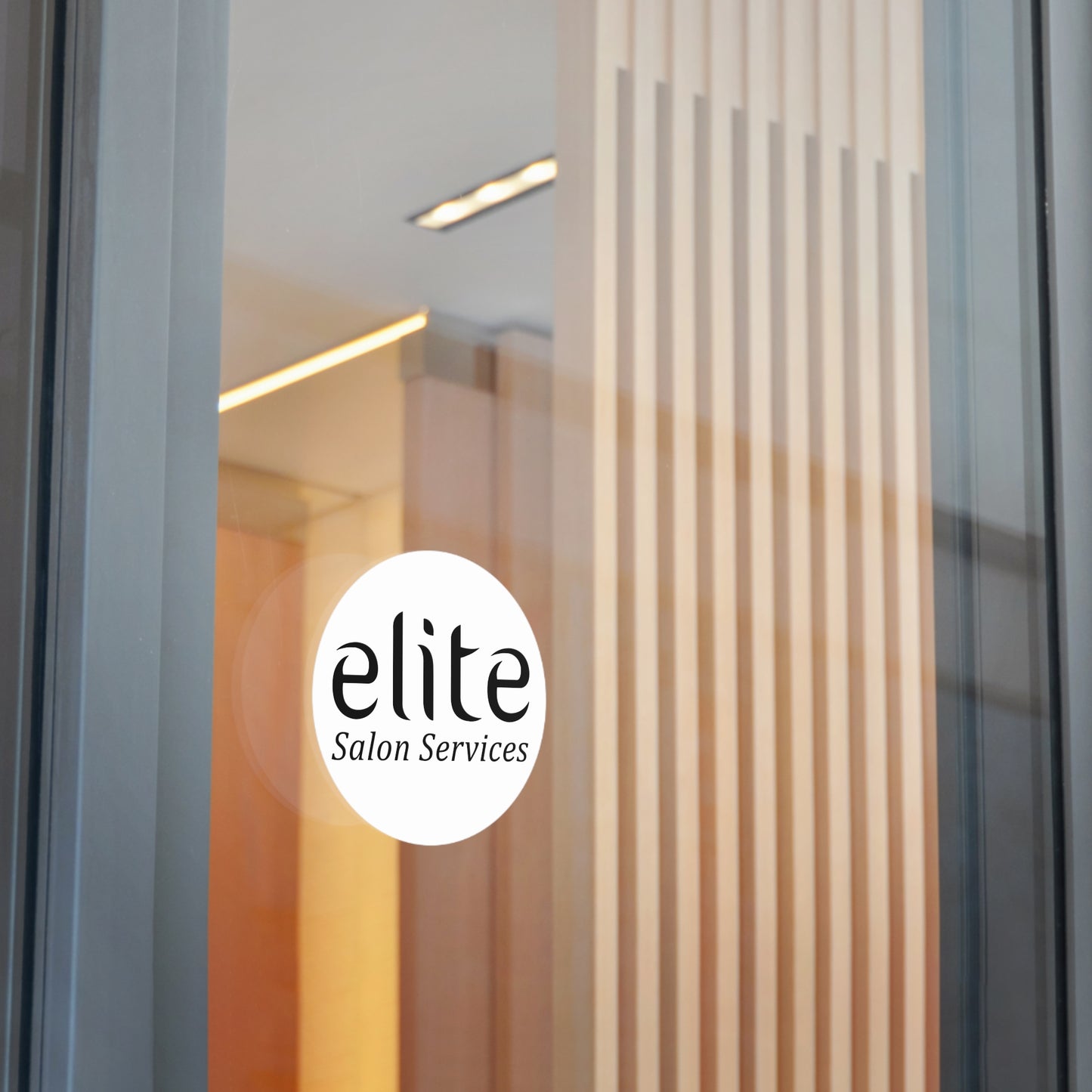 Elite Salon Services Custom (Round Vinyl Stickers)