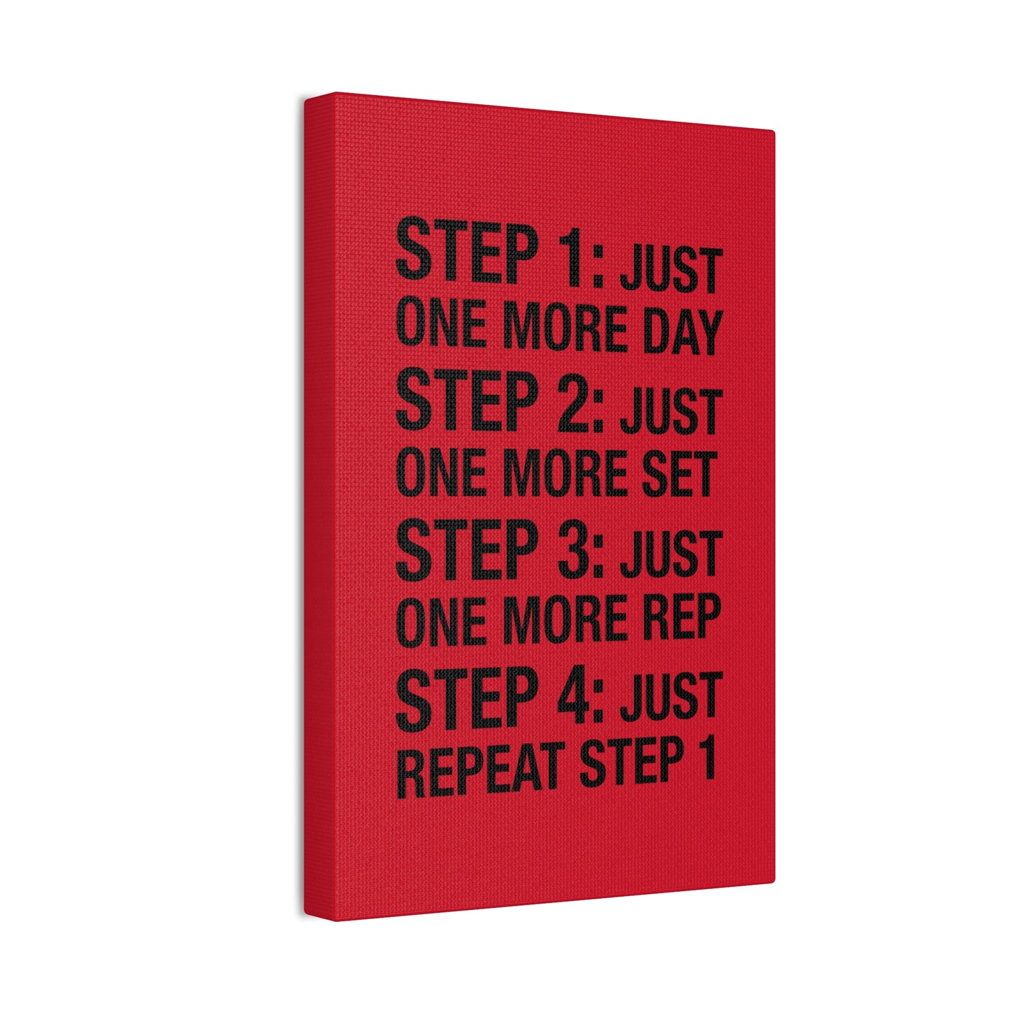 Steps 1 - 4 (Gym Inspiration) - Canvas Stretched (0.75")