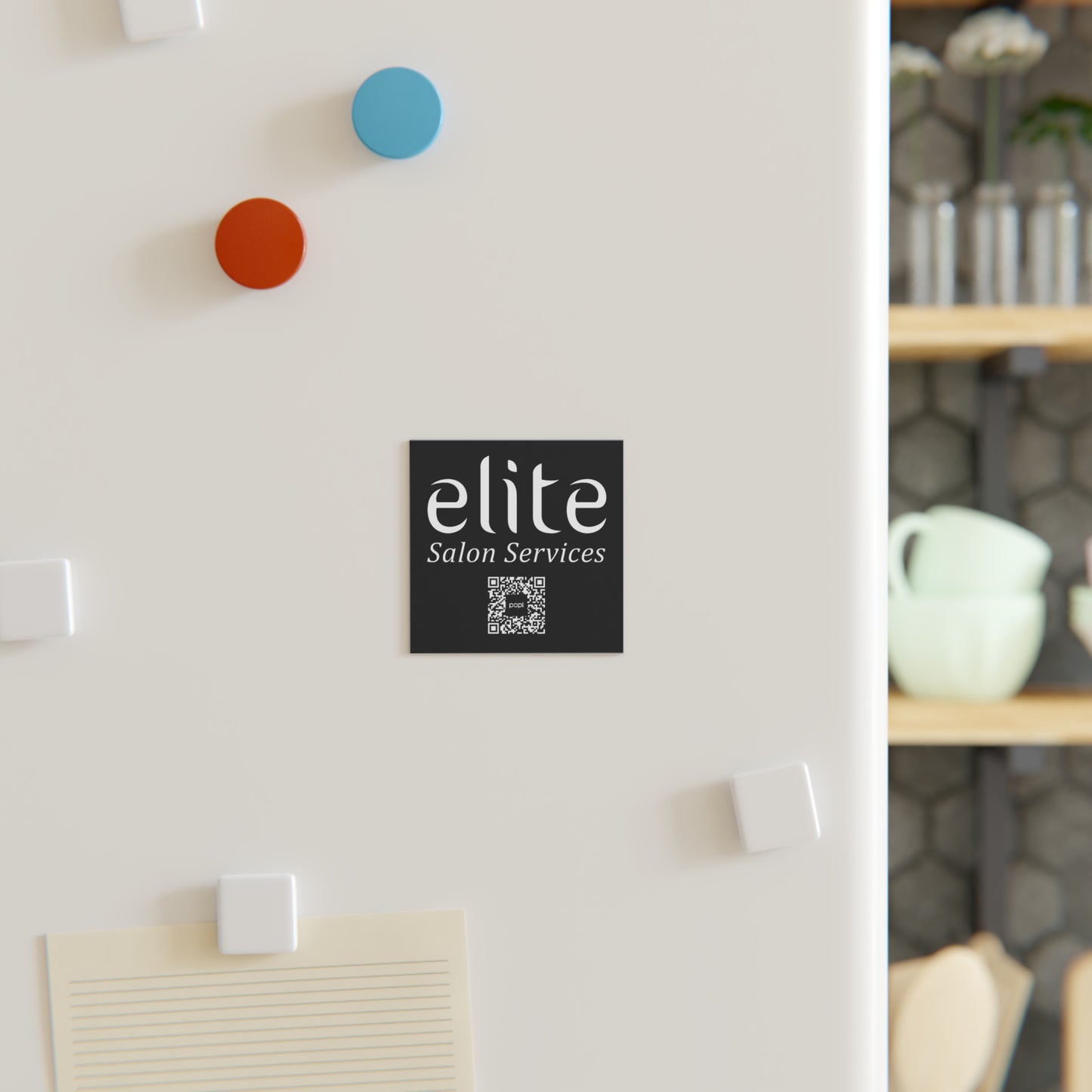 Elite Salon Services Custom (Square Magnet)