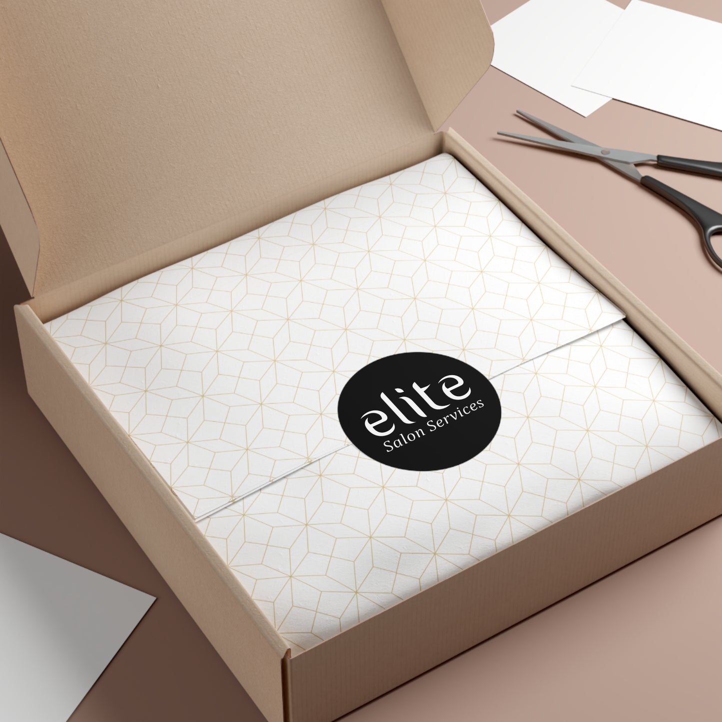 Elite Salon Services Custom (Round Vinyl Stickers)