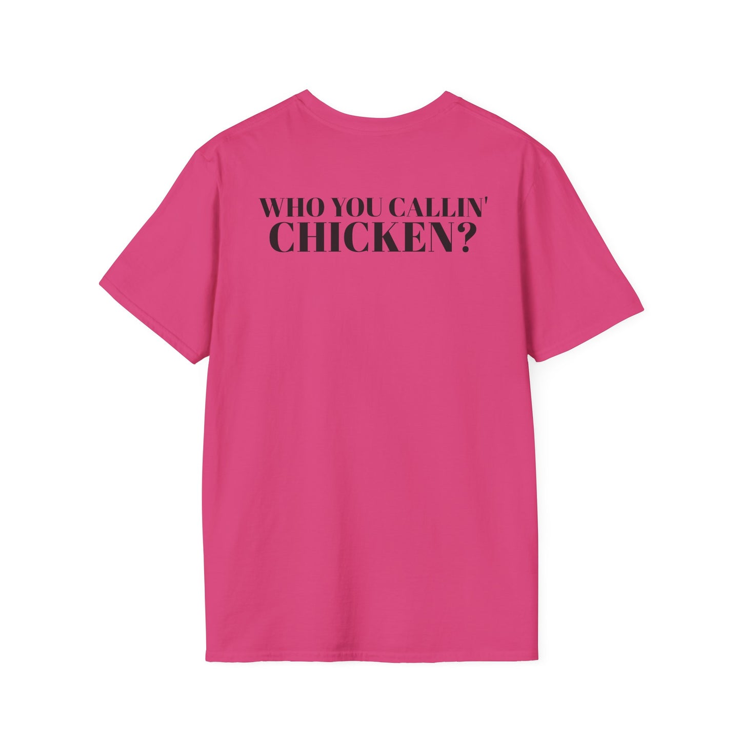 Men's Funny 'Who You Callin' Chicken?' Graphics T-Shirt