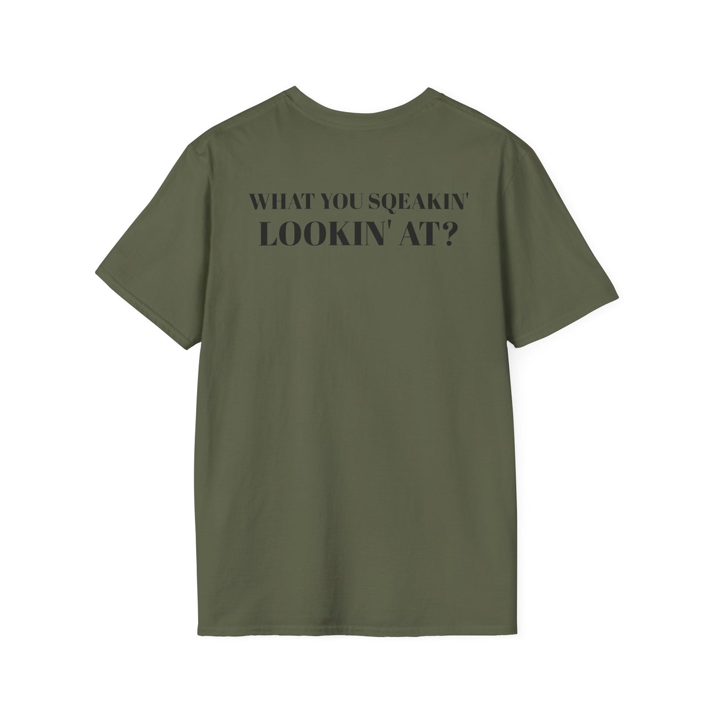 men's Funny 'What You Squeakin' Lookin' At?' Graphics T-Shirt 2