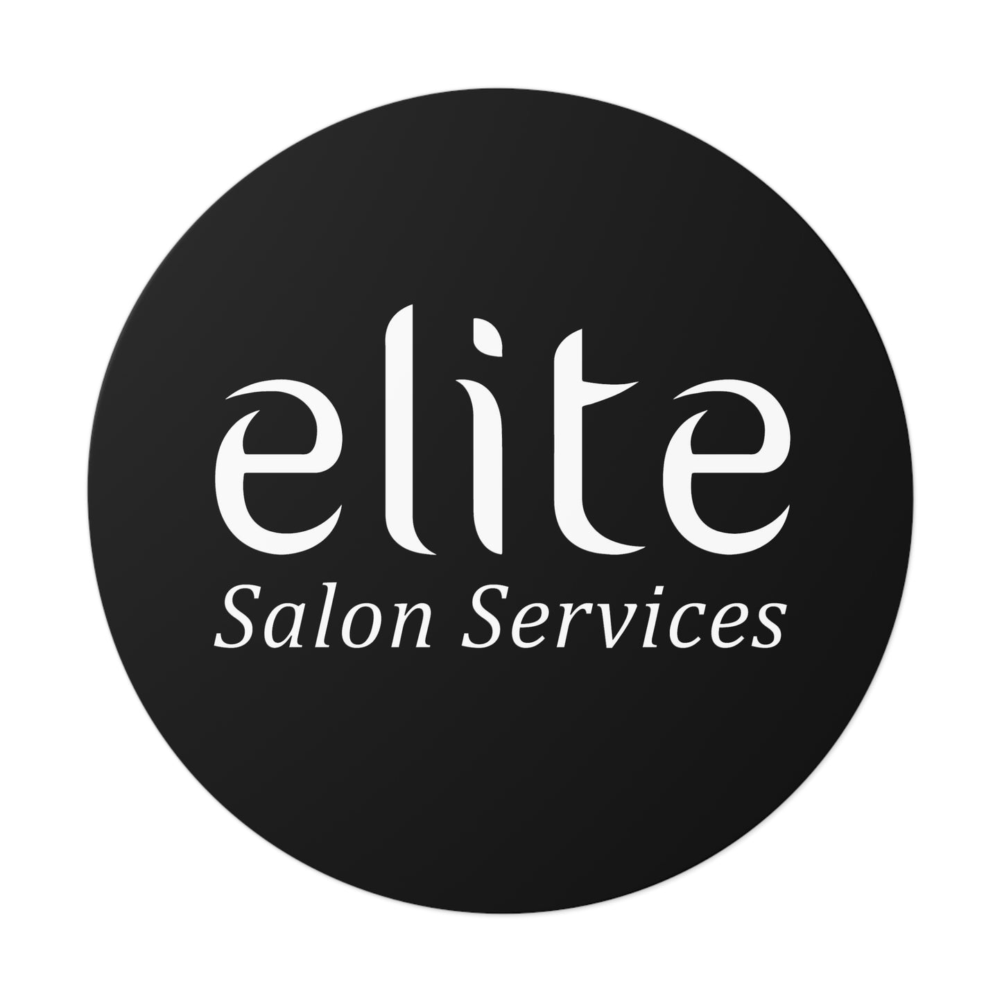 Elite Salon Services Custom (Round Vinyl Stickers)