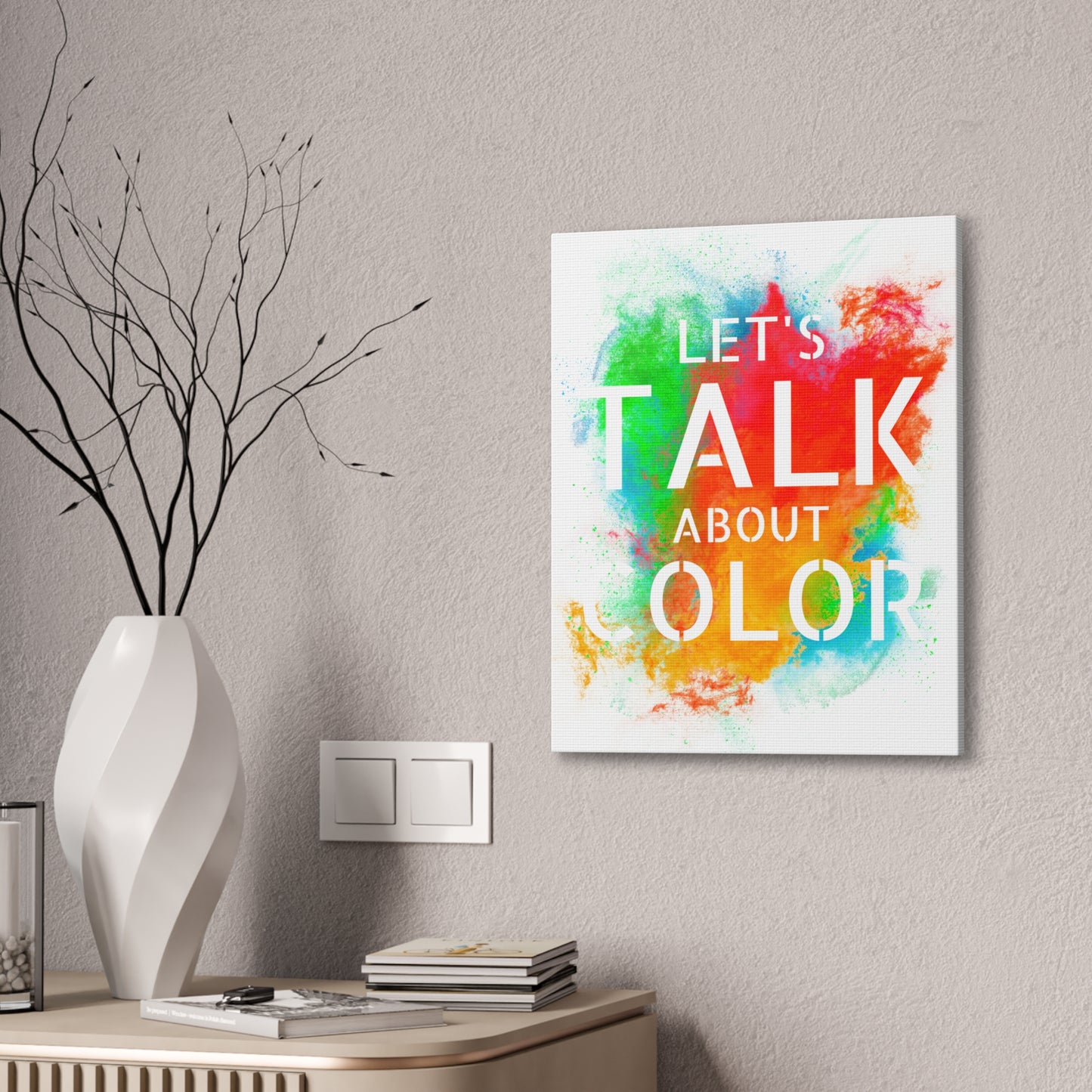 Lets Talk About Color 3 - Canvas Stretched (0.75")