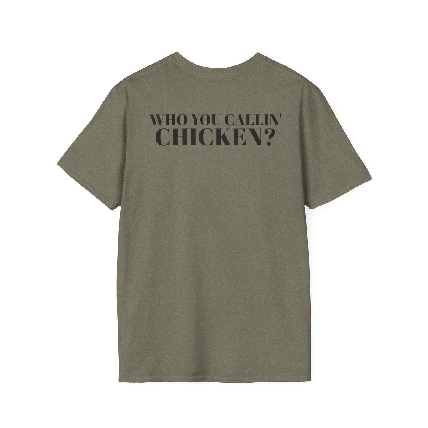 Men's Funny 'Who You Callin' Chicken?' Graphics T-Shirt
