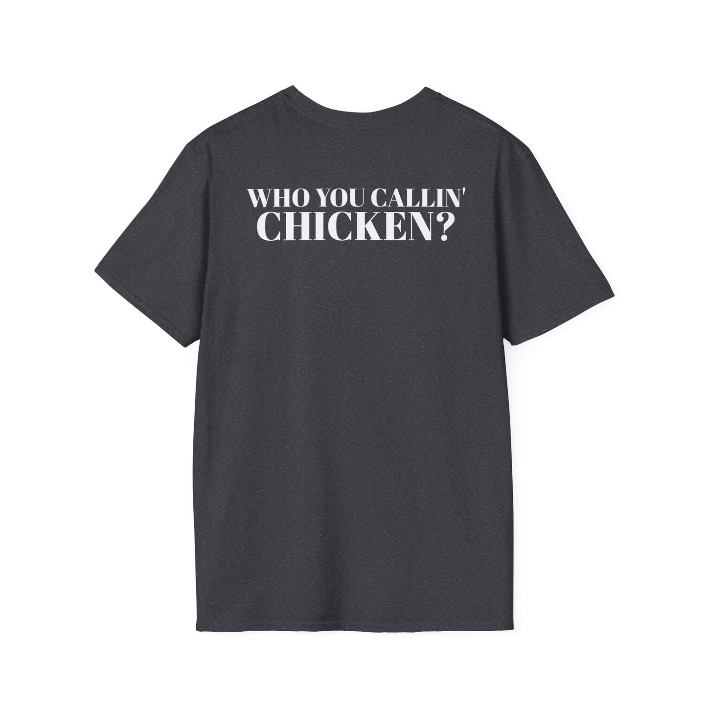 Men's Funny 'Who You Callin' Chicken?' Graphics T-Shirt 2