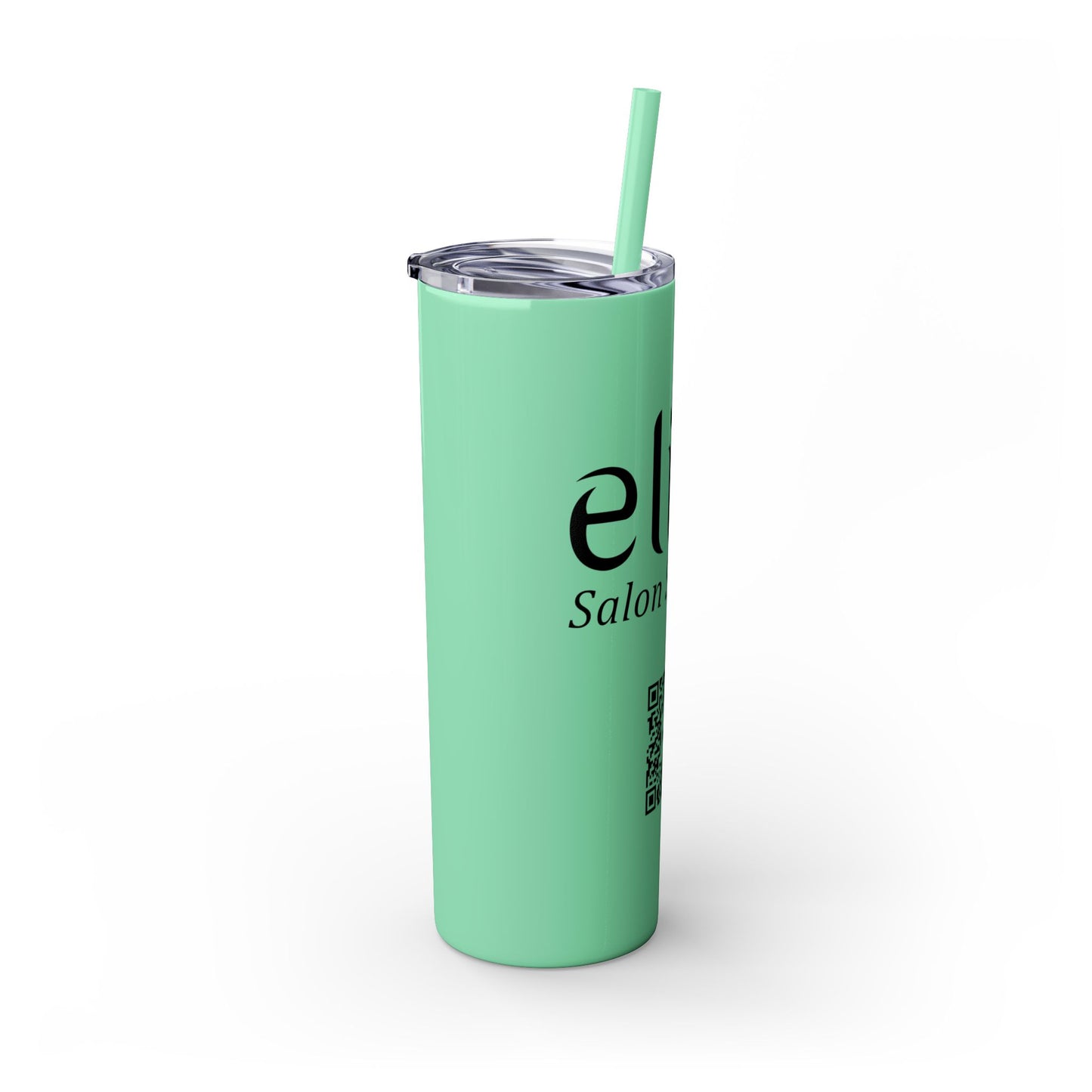 Elite Salon Services Custom Skinny Tumbler With Straw (20oz)