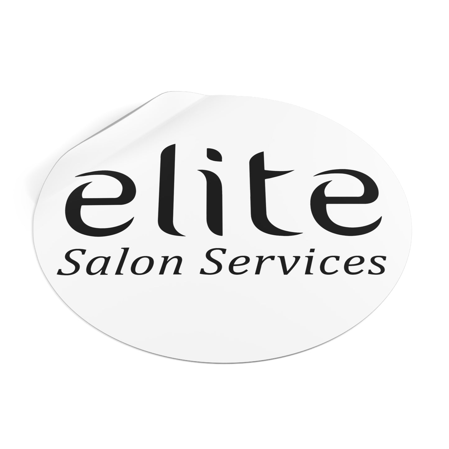 Elite Salon Services Custom (Round Vinyl Stickers)