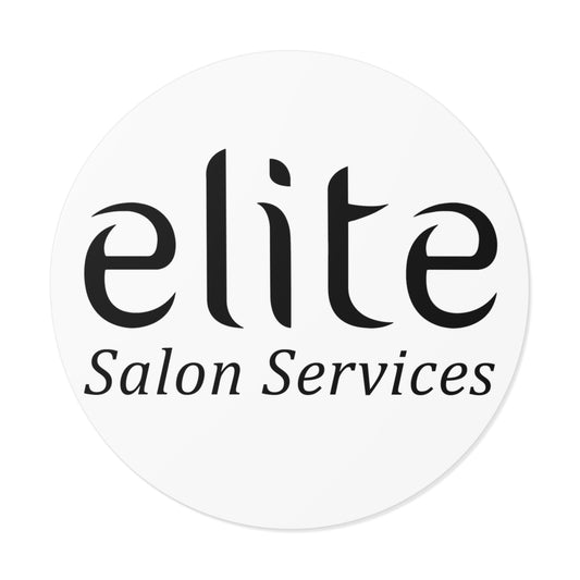 Elite Salon Services Custom (Round Vinyl Stickers)