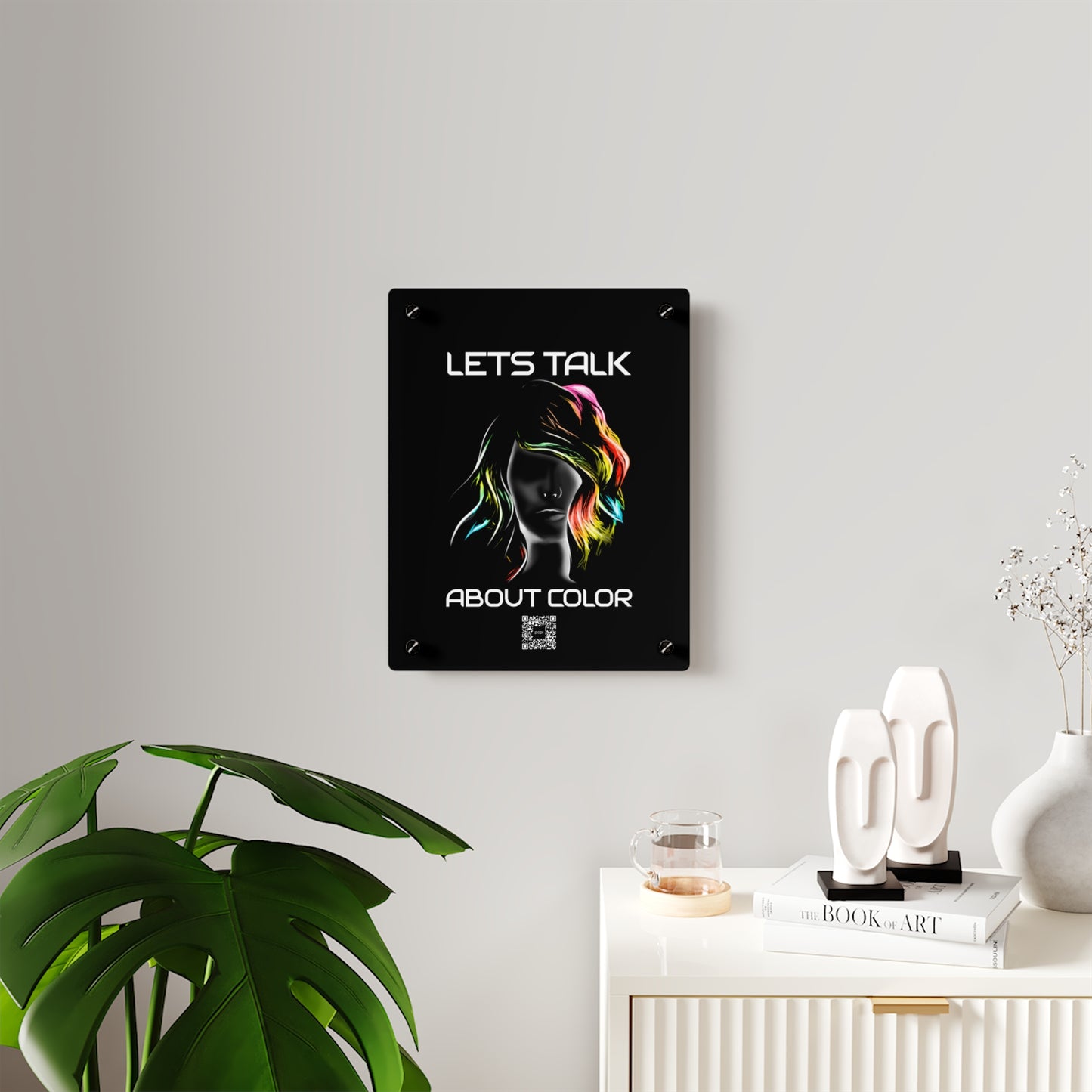 'Lets Talk About Color' - Vibrant Acrylic Wall Art Panel