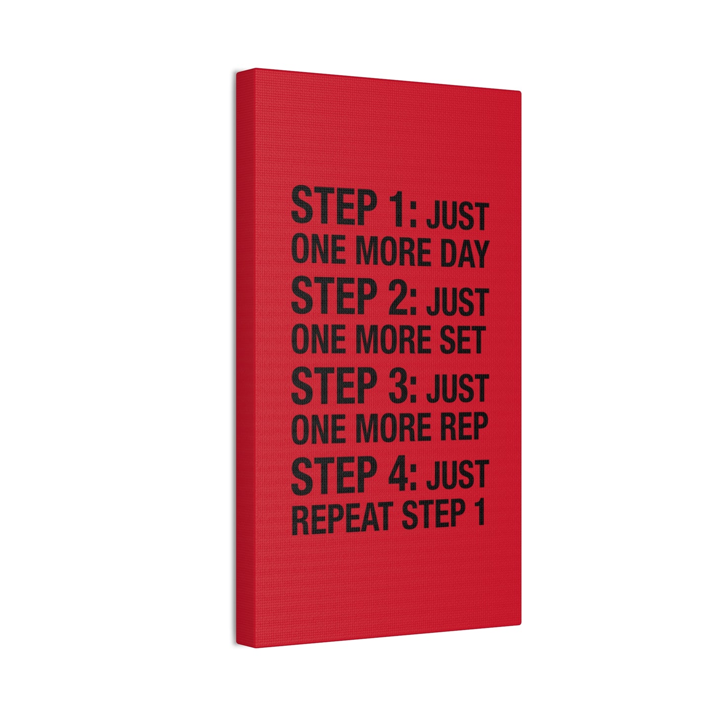 Steps 1 - 4 (Gym Inspiration) - Canvas Stretched (0.75")