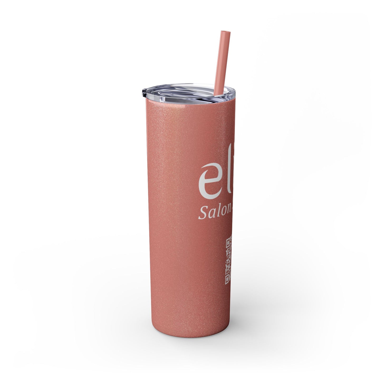 Elite Salon Services Custom Skinny Tumbler With Straw (20oz)