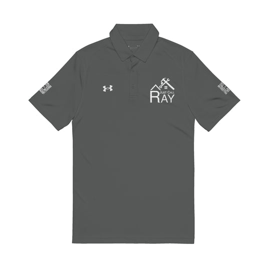 Embroidered ‘Just Call Ray Handyman’ Tool Logo Polo — Men's Performance Work Polo