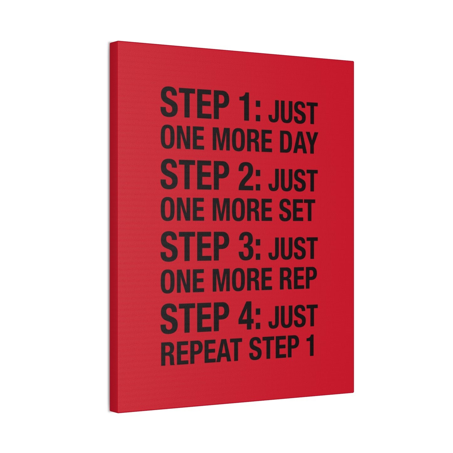 Steps 1 - 4 (Gym Inspiration) - Canvas Stretched (0.75")