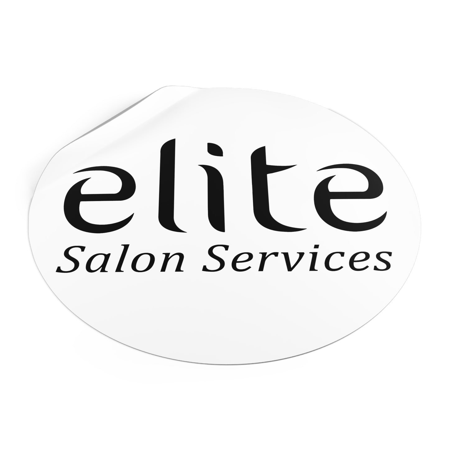 Elite Salon Services Custom (Round Vinyl Stickers)