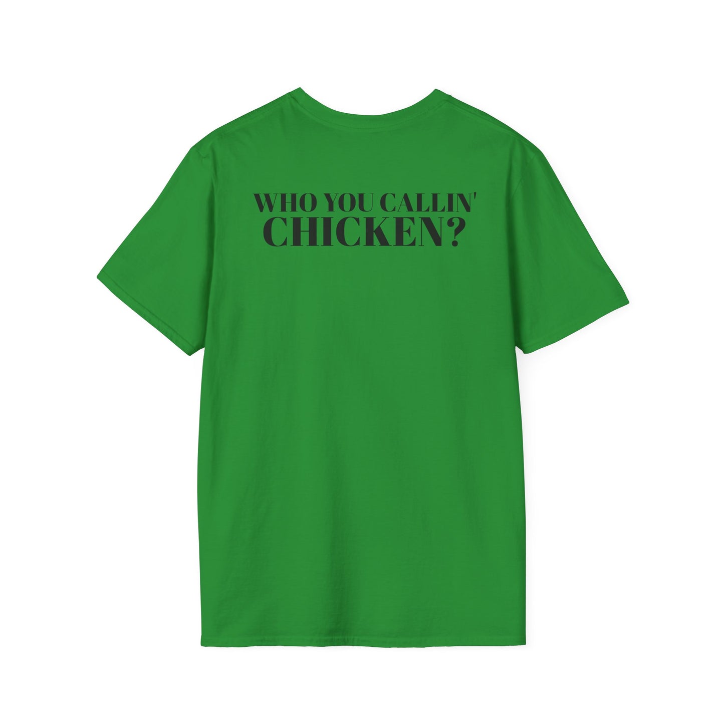 Men's Funny 'Who You Callin' Chicken?' Graphics T-Shirt