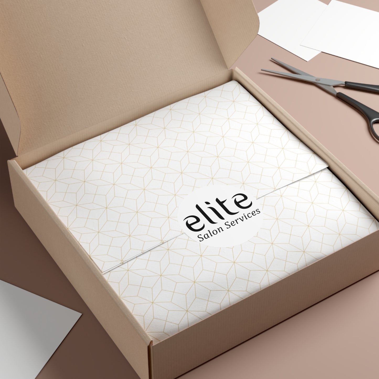 Elite Salon Services Custom (Round Vinyl Stickers)