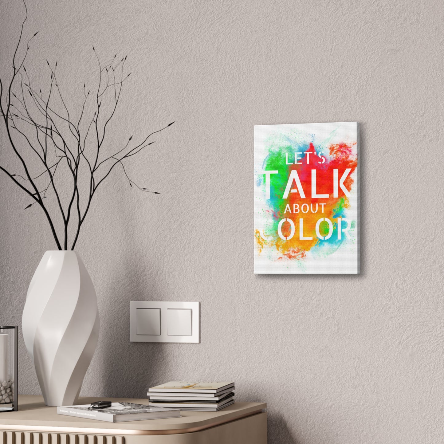 Lets Talk About Color 3 - Canvas Stretched (0.75")