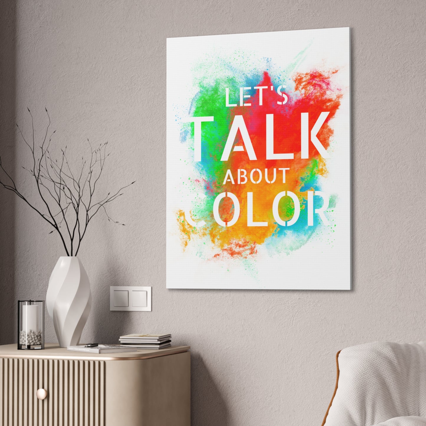 Lets Talk About Color 3 - Canvas Stretched (0.75")