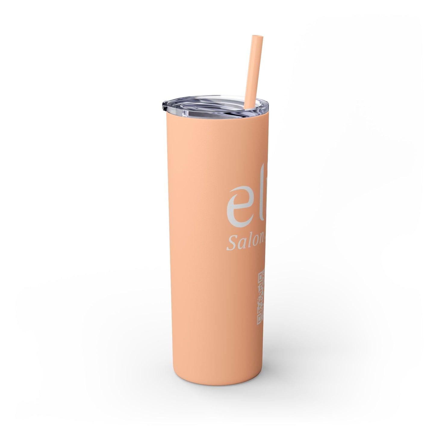 Elite Salon Services Custom Skinny Tumbler With Straw (20oz)