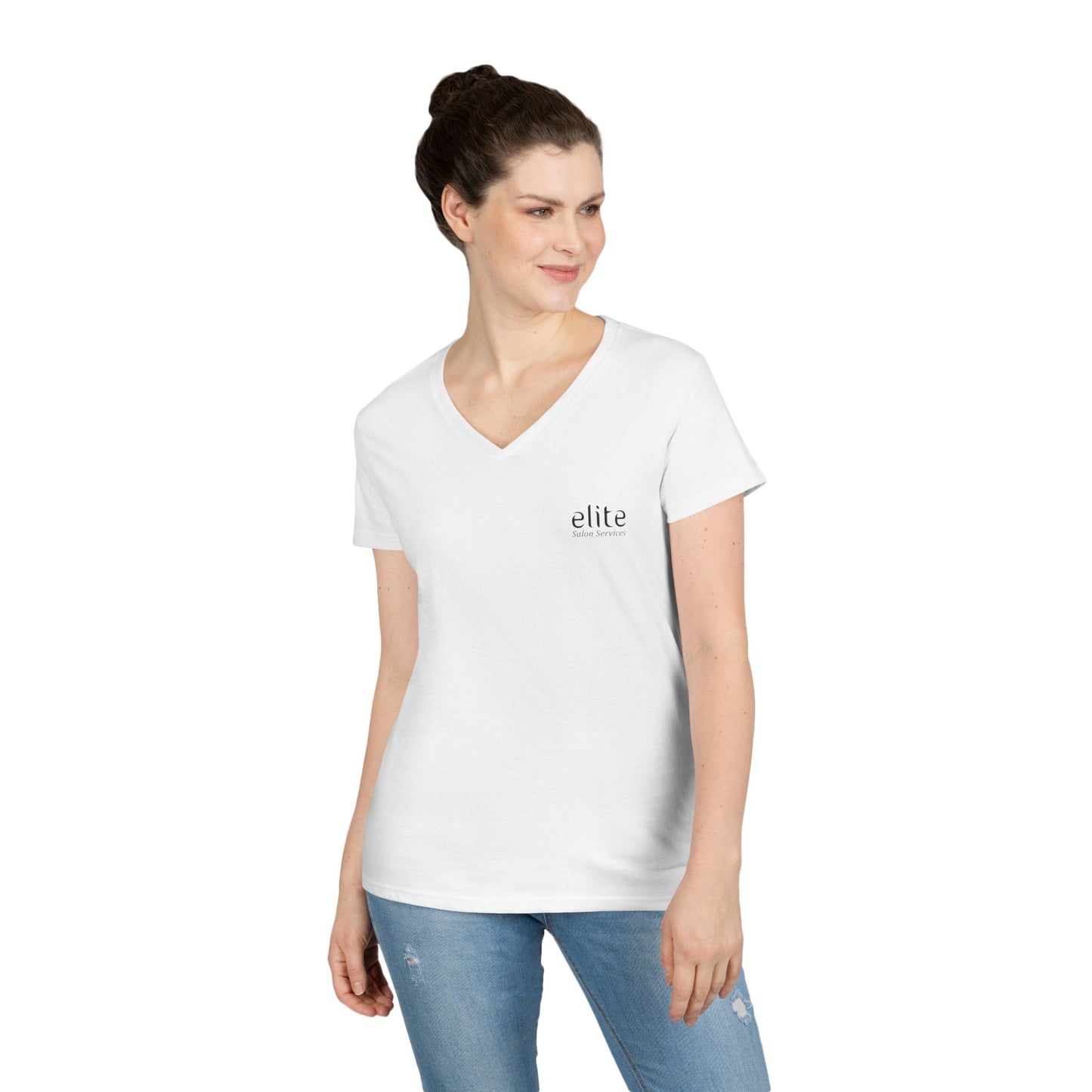 Elite Salon Services Custom (Women's V-Neck Tee 2)