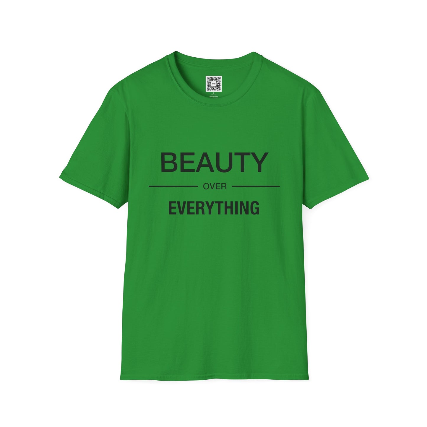 Beauty Over Everything Unisex T-Shirt - Positive Message Tee, Casual Wear, Gift for Her, Everyday Essential, Minimalist Style