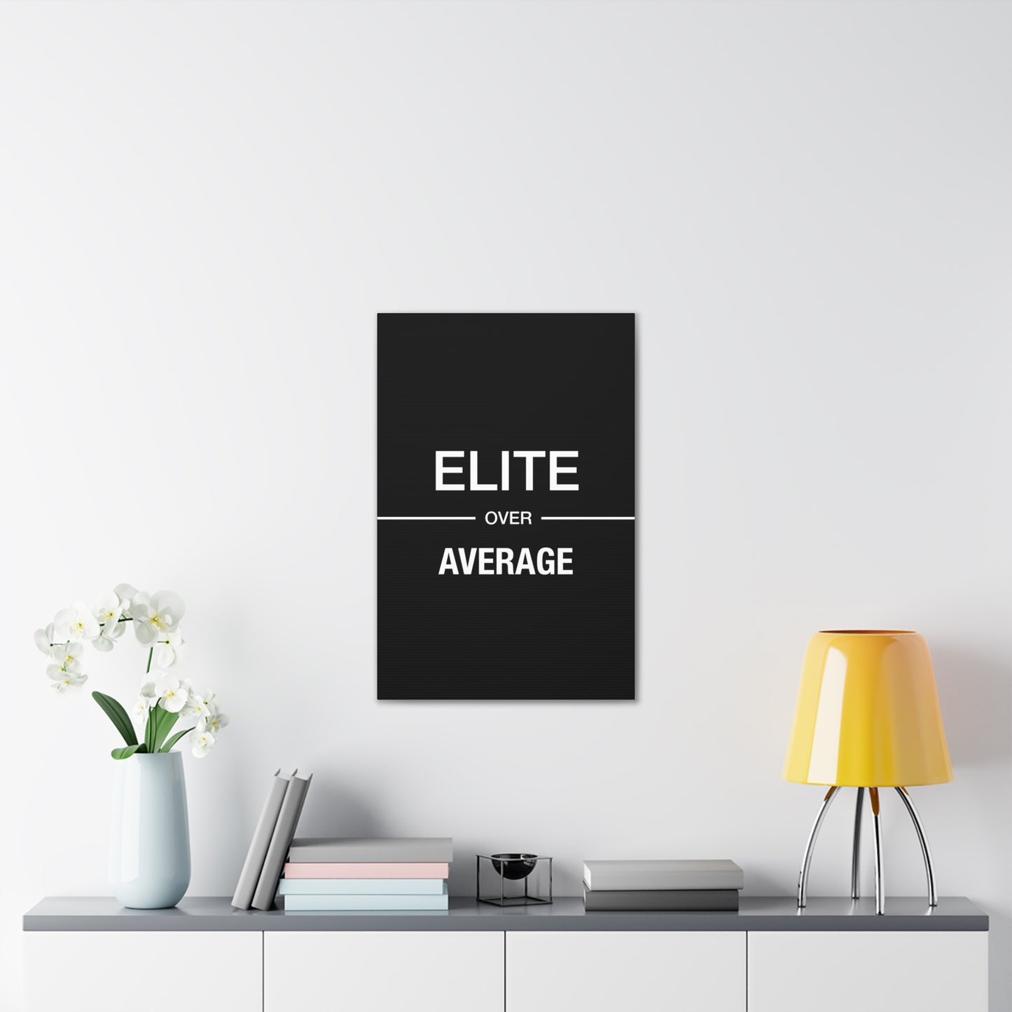 Elite Over Average - Canvas Stretched (0.75")