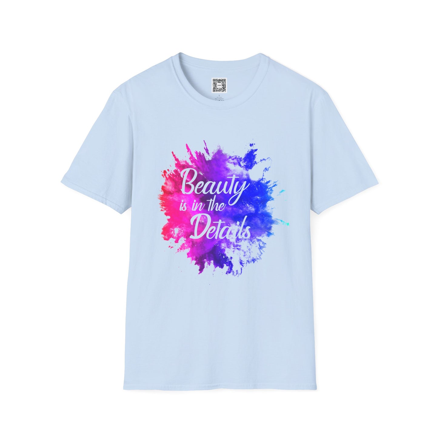 Beauty Is In The Details (Splash) - Unisex Soft Style Tee