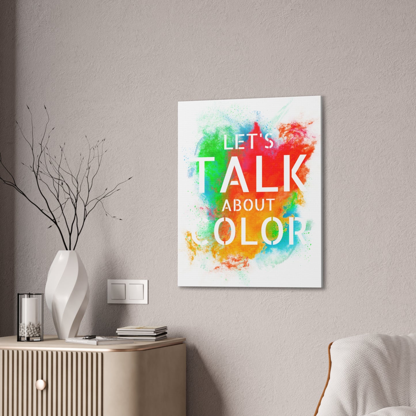 Lets Talk About Color 3 - Canvas Stretched (0.75")
