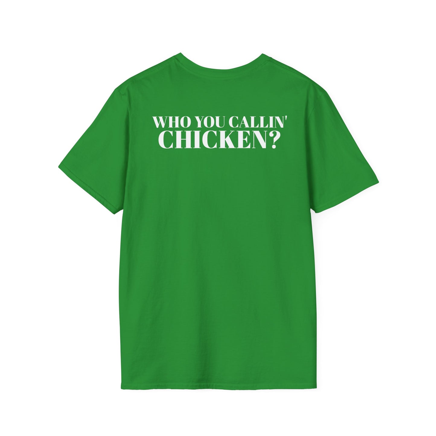 Men's Funny 'Who You Callin' Chicken?' Graphics T-Shirt 2