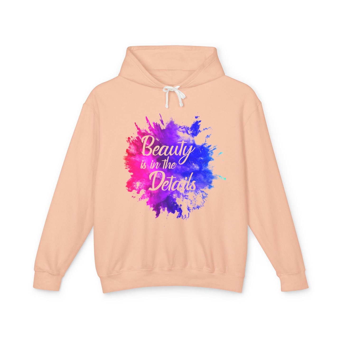 Beauty Is In The Details (Splash) Lightweight Hooded Sweatshirt