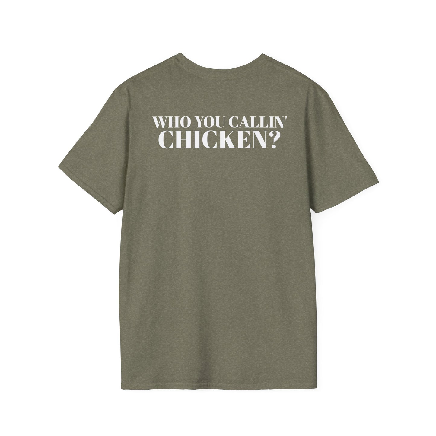 Men's Funny 'Who You Callin' Chicken?' Graphics T-Shirt 2