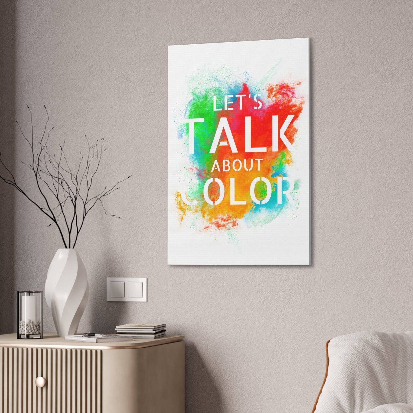 Lets Talk About Color 3 - Canvas Stretched (0.75")