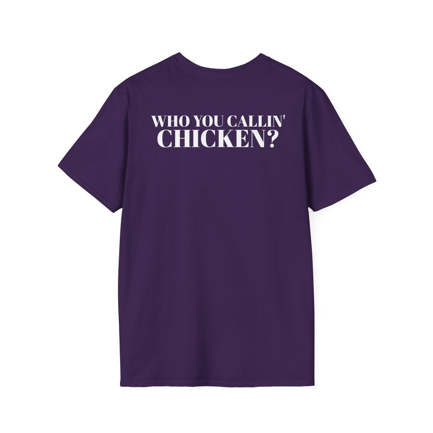 Men's Funny 'Who You Callin' Chicken?' Graphics T-Shirt 2