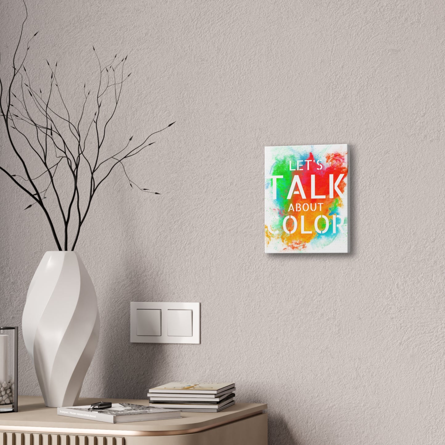 Lets Talk About Color 3 - Canvas Stretched (0.75")