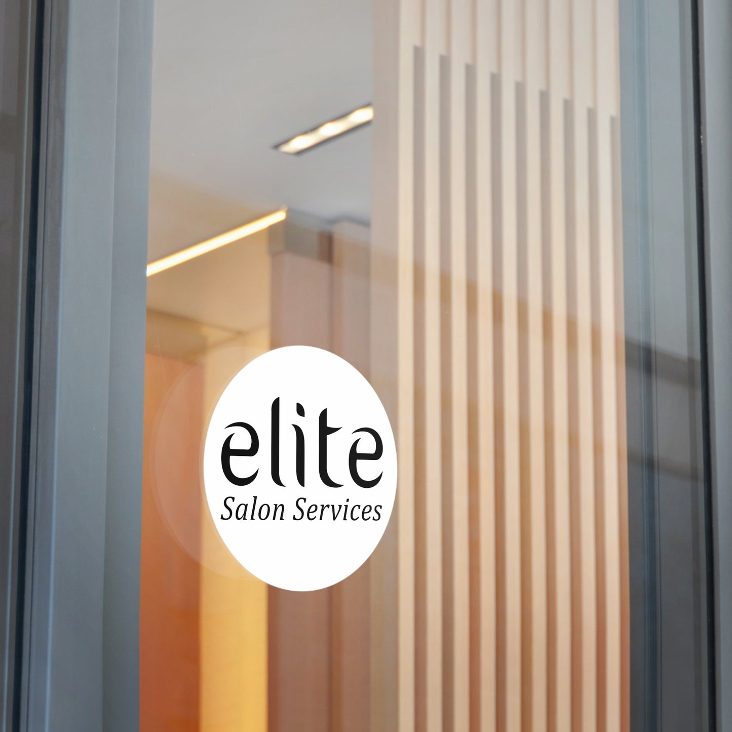 Elite Salon Services Custom (Round Vinyl Stickers)