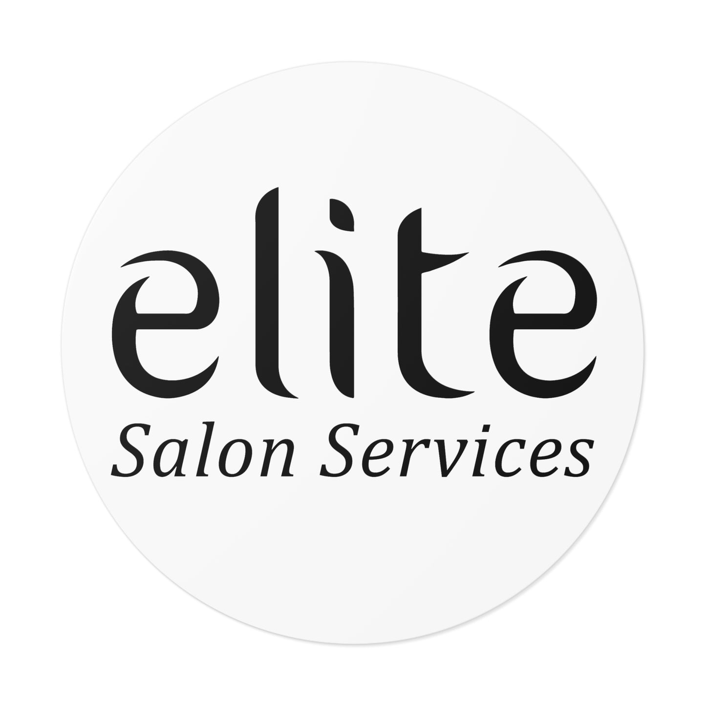 Elite Salon Services Custom (Round Vinyl Stickers)